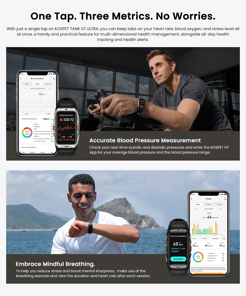 KOSPET TANK X2 Ultra – Rugged GPS Smart Band