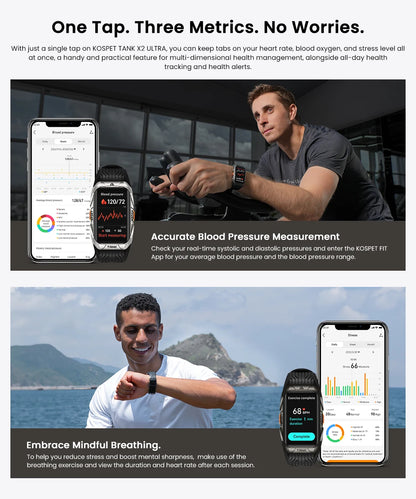 KOSPET TANK X2 Ultra – Rugged GPS Smart Band