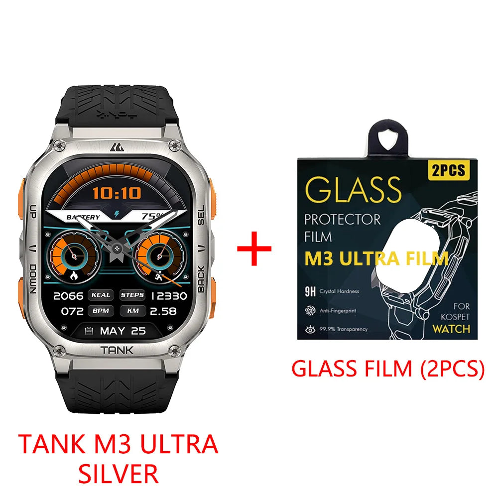 KOSPET TANK M3 Ultra – Rugged Dual-Band GPS Smartwatch