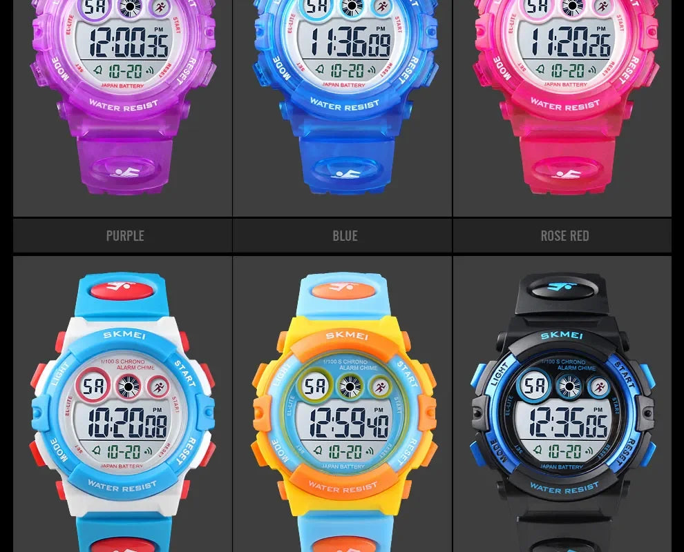 SKMEI 1451 Digital Sports Watch – 50m Waterproof Kids & Youth Watch