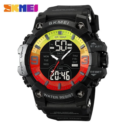 Skmei Military Tactical 2222 Waterproof Dual-Digital Sports Watch - Top G Watches
