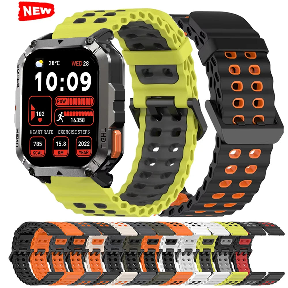 Blackview Replacement Breathable Silicone Strap | Compatible with W50 Pro & W80 Pro