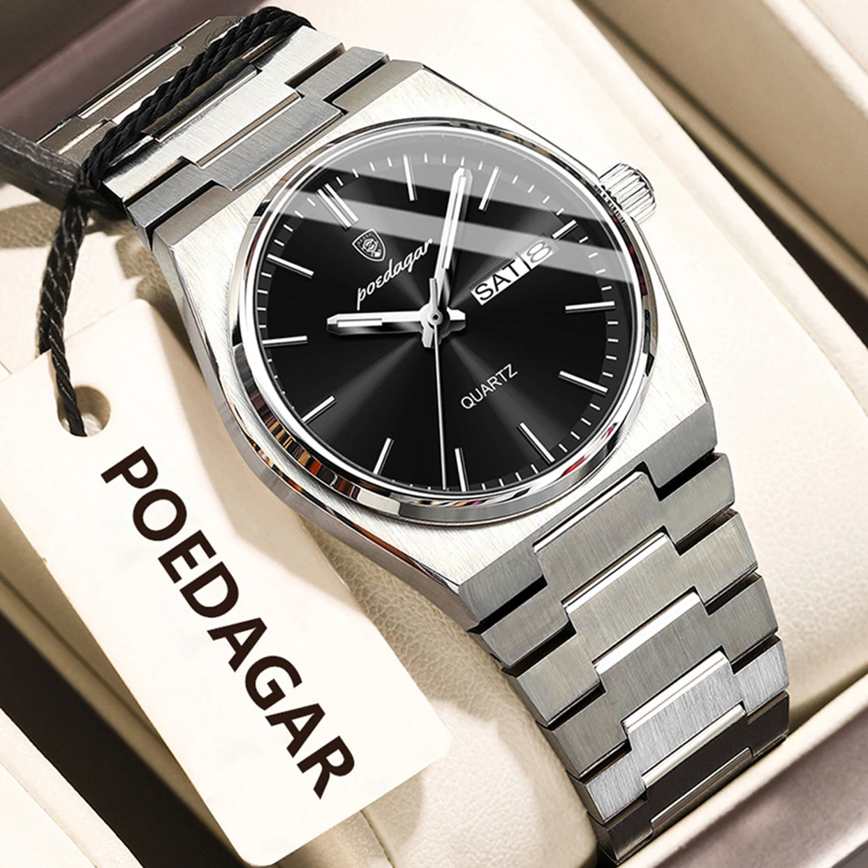 POEDAGAR 786 Luxury Ladies Watch | Stainless Steel Waterproof Quartz Dress Watch