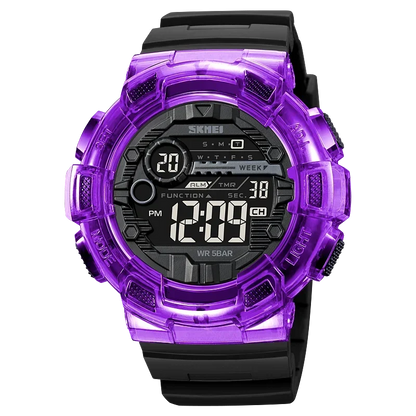 Transparent Series SKMEI 2110 5Bar Waterproof Japan Movement Sports Watch - Top G Watches