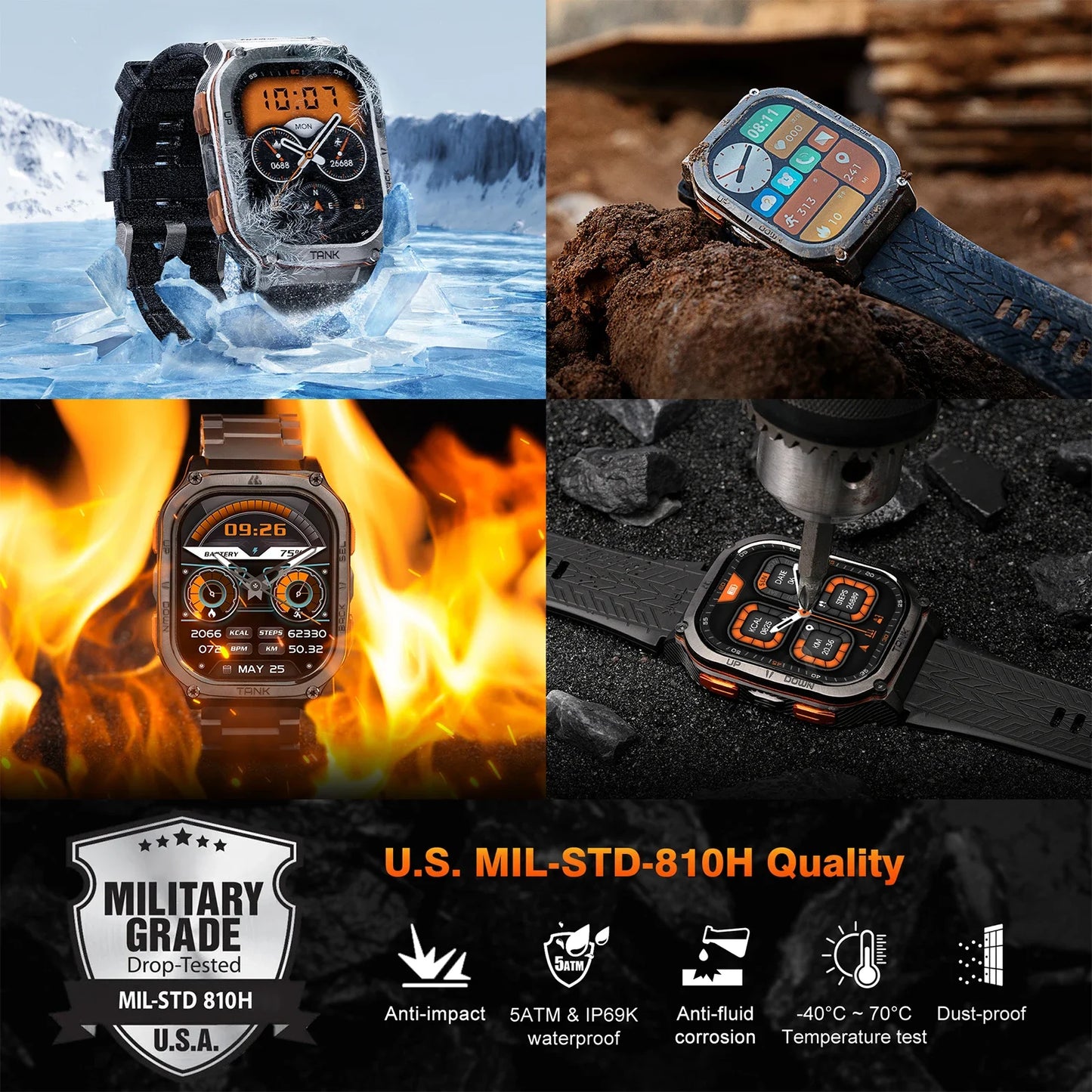 KOSPET TANK M3 Ultra – Rugged Dual-Band GPS Smartwatch
