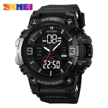 Skmei Military Tactical 2222 Waterproof Dual-Digital Sports Watch - Top G Watches