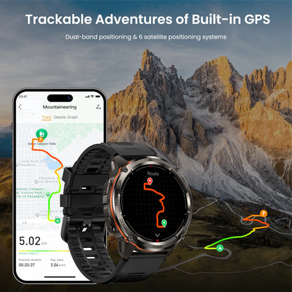 KOSPET TANK T3 Ultra 2 – Rugged Dual-Band GPS Smartwatch