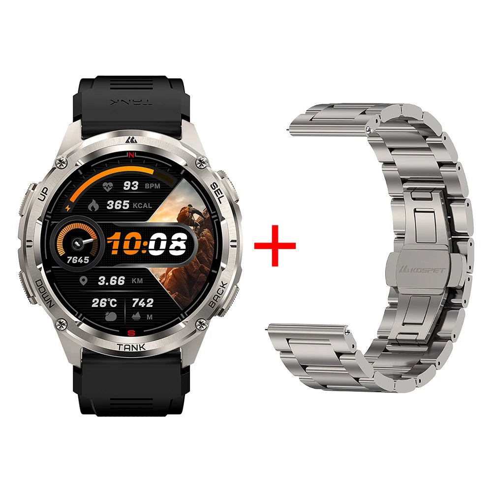 KOSPET TANK T3 Ultra 2 – Rugged Dual-Band GPS Smartwatch