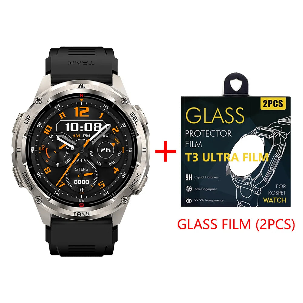 KOSPET TANK T3 Ultra 2 – Rugged Dual-Band GPS Smartwatch