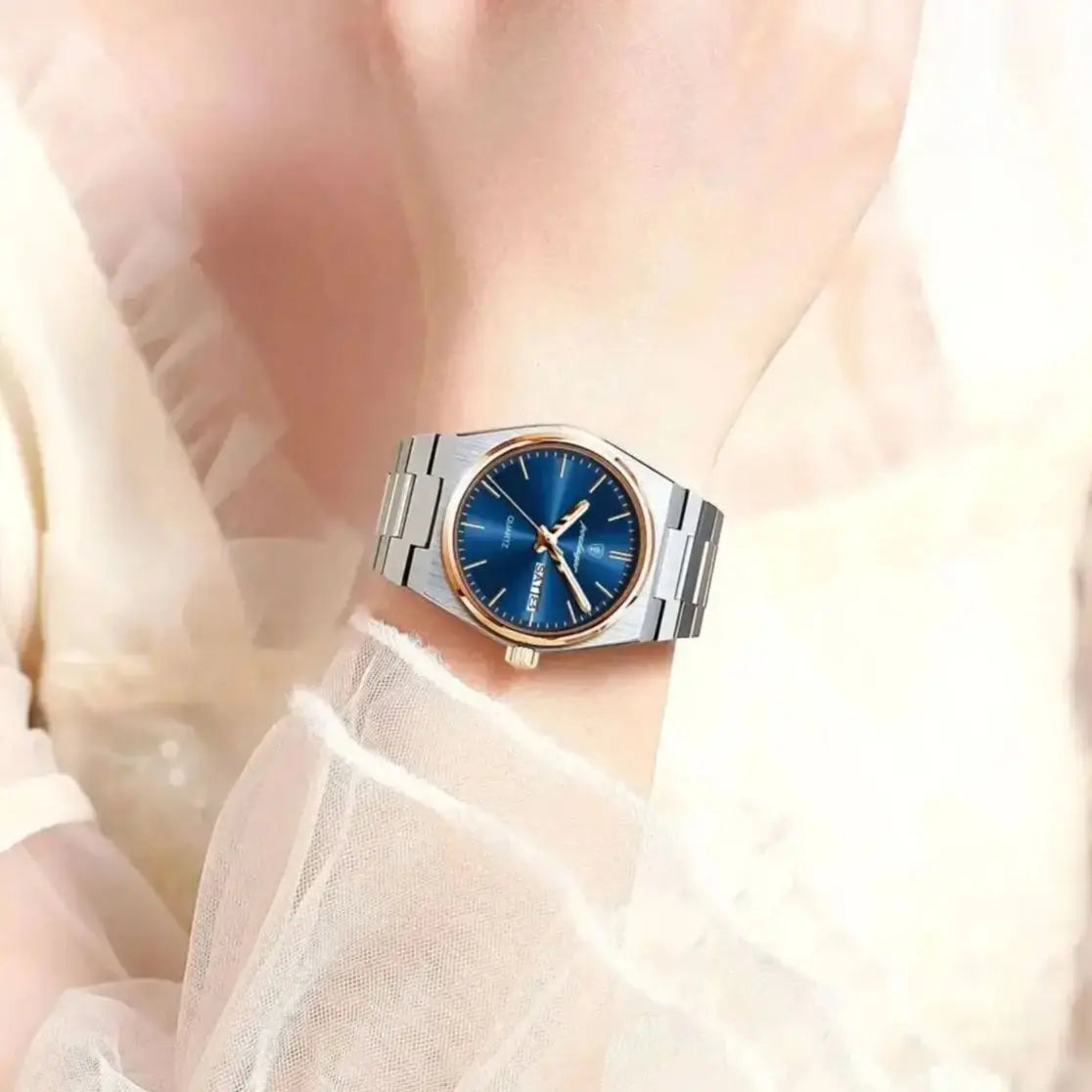 POEDAGAR 786 Luxury Ladies Watch | Stainless Steel Waterproof Quartz Dress Watch