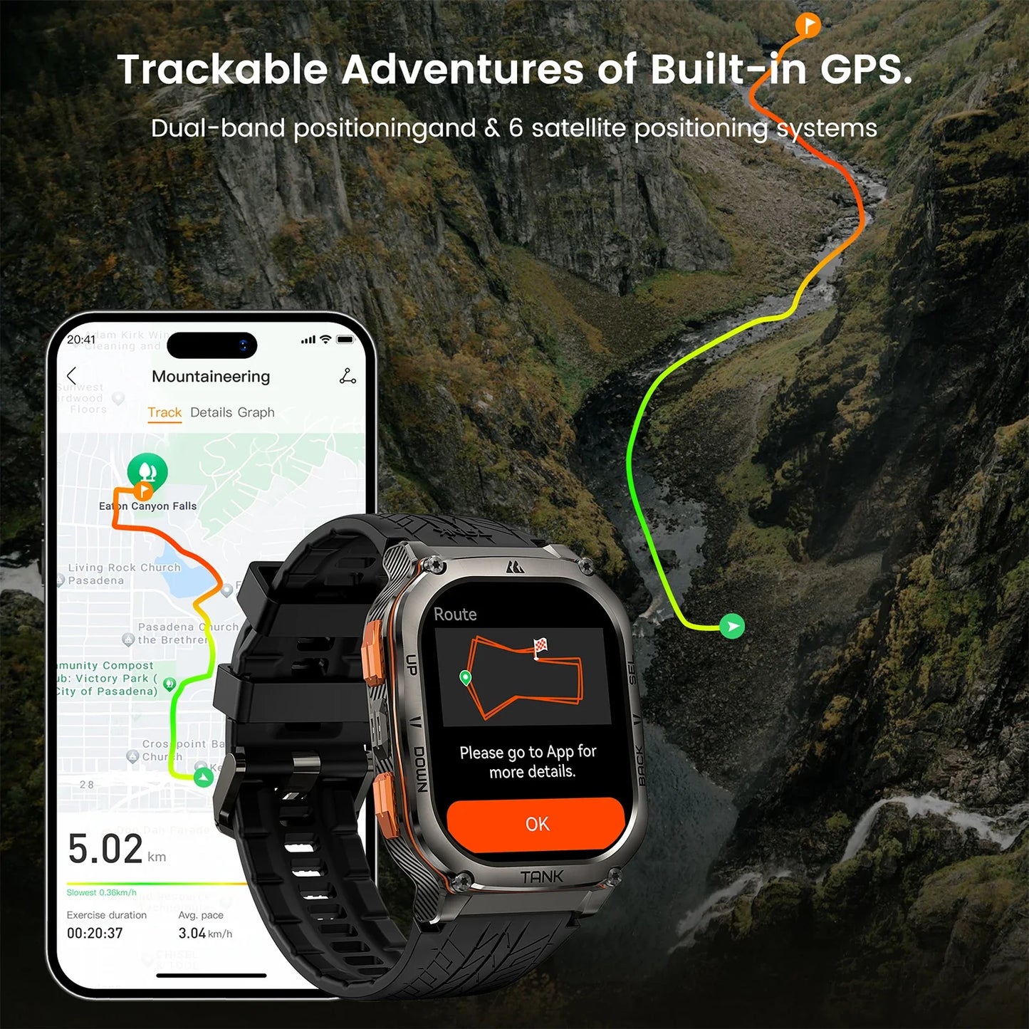 KOSPET TANK M3 Ultra – Rugged Dual-Band GPS Smartwatch