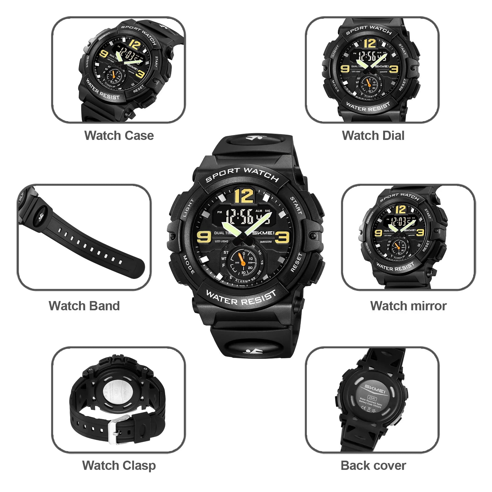 Vibrant Camo Skmei Sport Digital-Analog Quartz Watch - Top G Watches