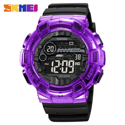 Transparent Series SKMEI 2110 5Bar Waterproof Japan Movement Sports Watch - Top G Watches