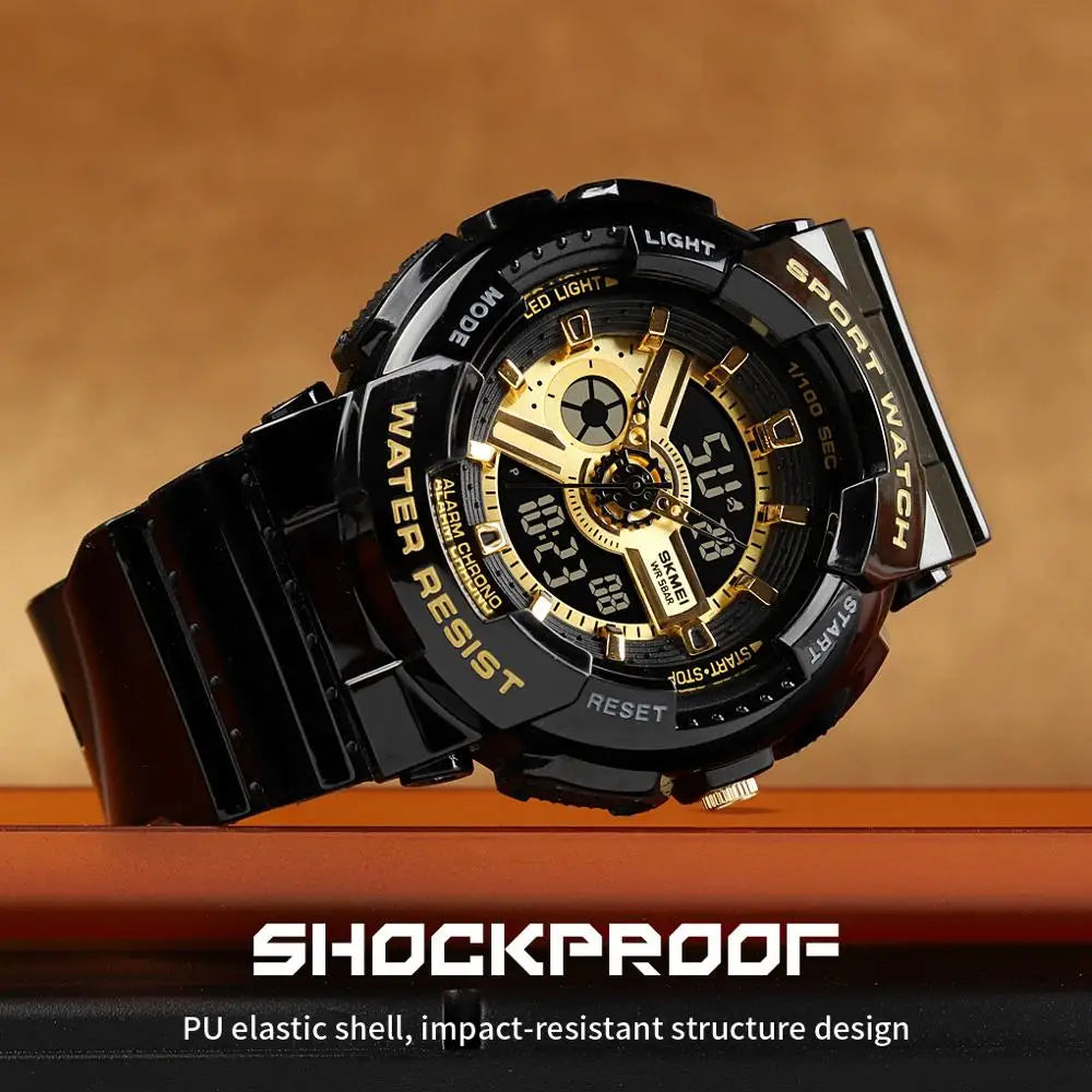 Skmei 1689 Ladies Waterproof Dual Digital LED Sports Watch - Top G Watches