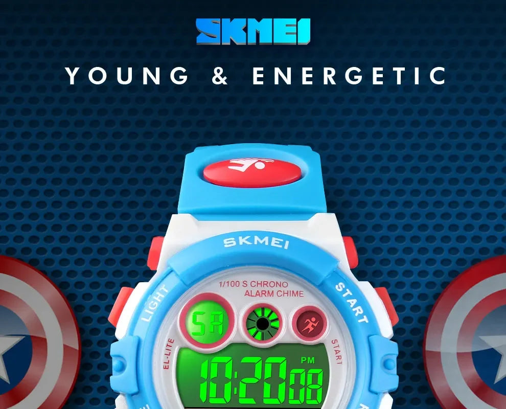 SKMEI 1451 Digital Sports Watch – 50m Waterproof Kids & Youth Watch