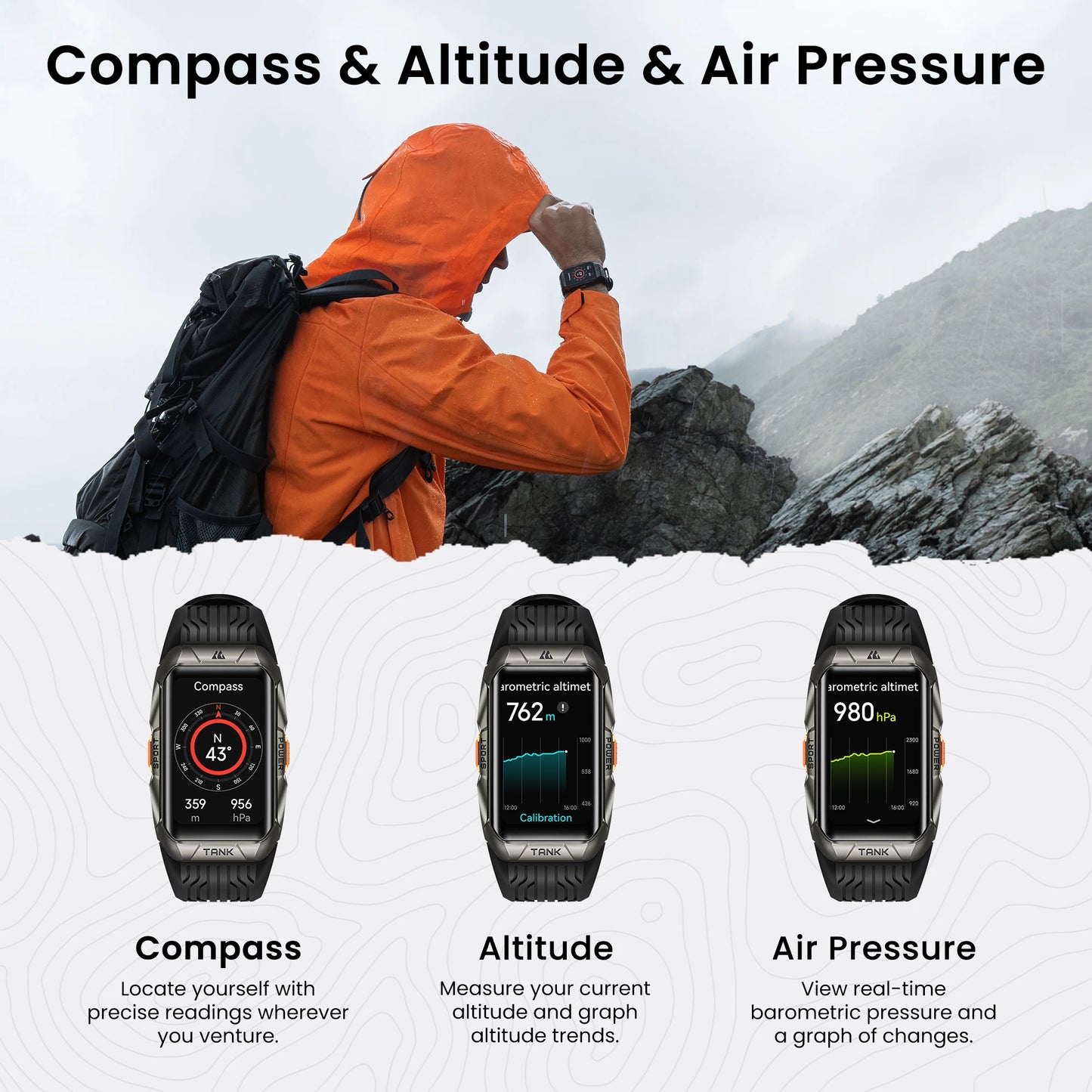 KOSPET TANK X2 Ultra – Rugged GPS Smart Band