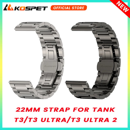 KOSPET 22mm Stainless-Steel Bracelet – TANK T Series