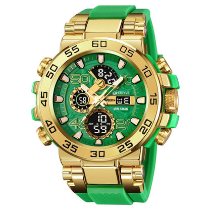 STRYVE S8030 Sports Watch – Large 55mm Dual Display Analog Digital Watch - Top G Watches