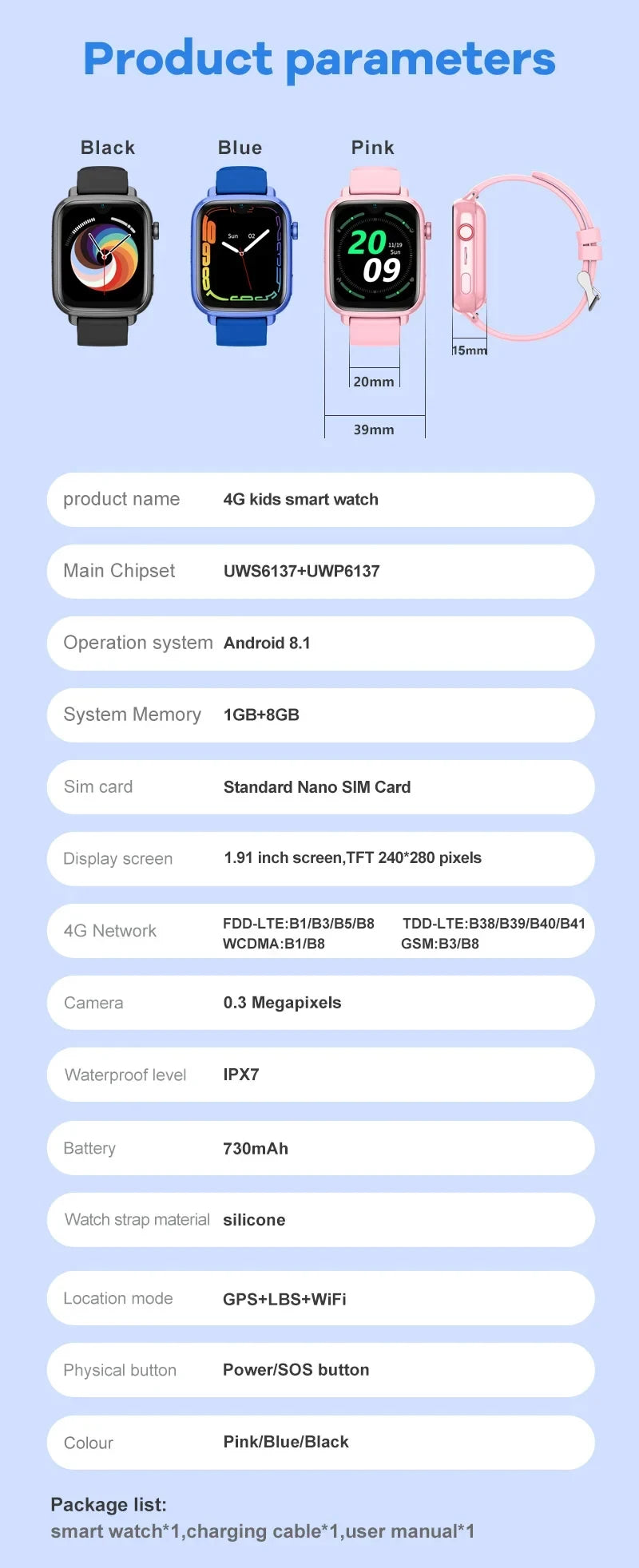 Safeguard Kids Pro 4G GPS Smartwatch – Video Calling, SOS Button & School Mode - Top G Watches