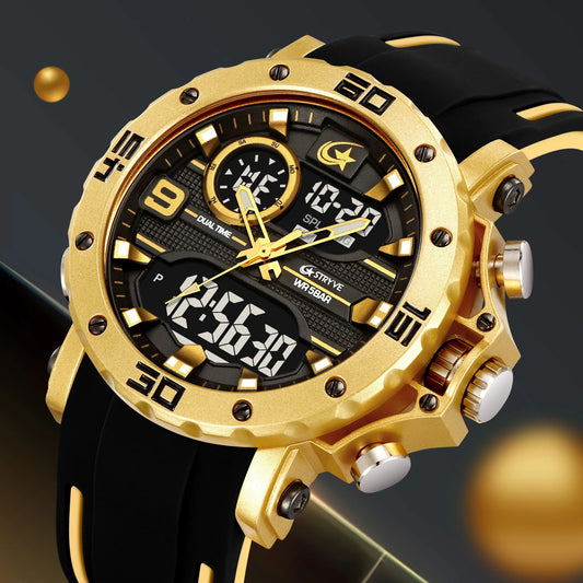 STRYVE S8032 Sports Watch – Bold Dual Display Analog Digital Watch - Top G Watches