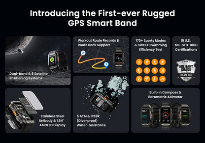 KOSPET TANK X2 Ultra – Rugged GPS Smart Band