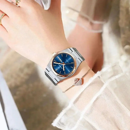 POEDAGAR 786 Luxury Ladies Watch | Stainless Steel Waterproof Quartz Dress Watch