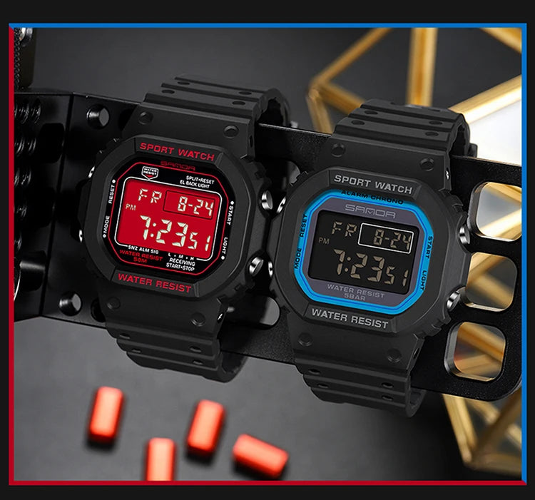 SKMEI Kids Digital Sports Watch – 50m Waterproof Shockproof – 2107