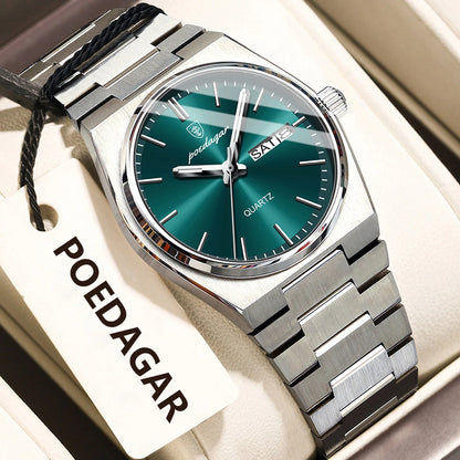 POEDAGAR 786 Luxury Ladies Watch | Stainless Steel Waterproof Quartz Dress Watch