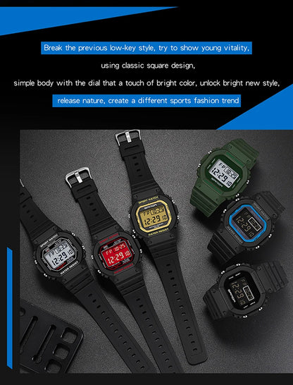 SKMEI Kids Digital Sports Watch – 50m Waterproof Shockproof – 2107