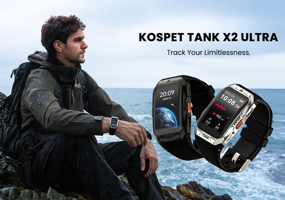 KOSPET TANK X2 Ultra – Rugged GPS Smart Band