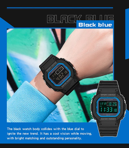 SKMEI Kids Digital Sports Watch – 50m Waterproof Shockproof – 2107