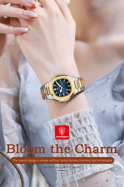 Luxury Poedagar P789 Waterproof Stainless-Steel Quartz Ladies Watch - Top G Watches