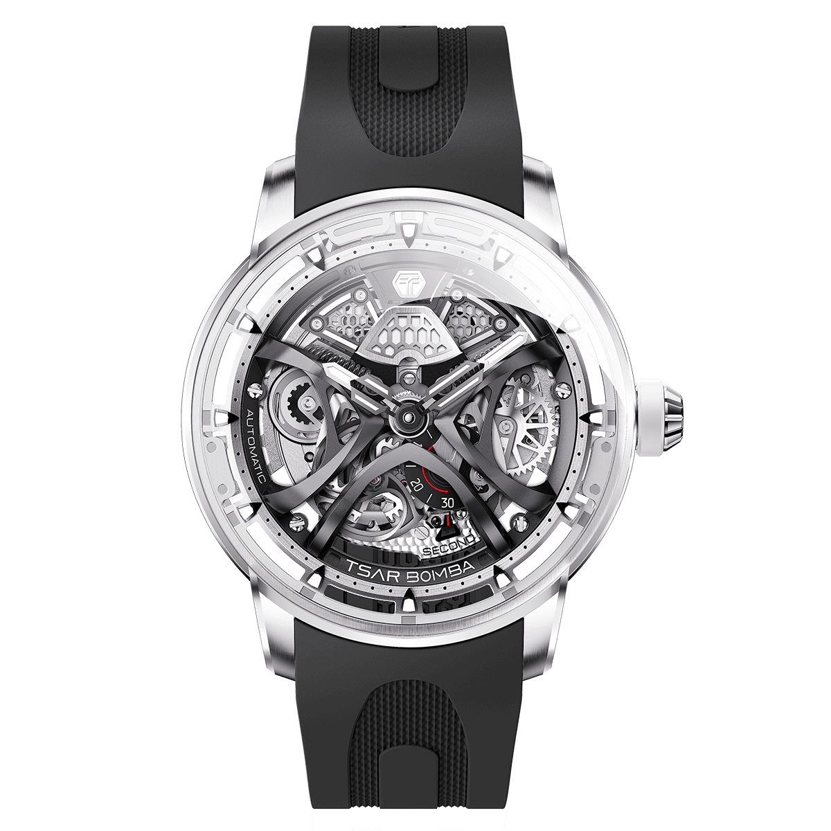 Official TSAR BOMBA Skunk Works T1 Skeleton Automatic Watch