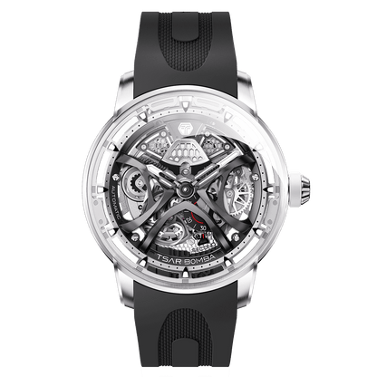 Official TSAR BOMBA Skunk Works T1 Skeleton Automatic Watch