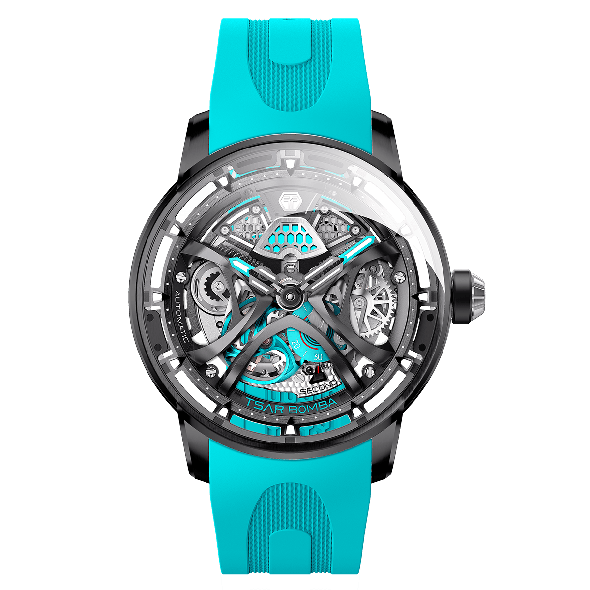 Official TSAR BOMBA Skunk Works T1 Skeleton Automatic Watch
