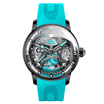 Official TSAR BOMBA Skunk Works T1 Skeleton Automatic Watch