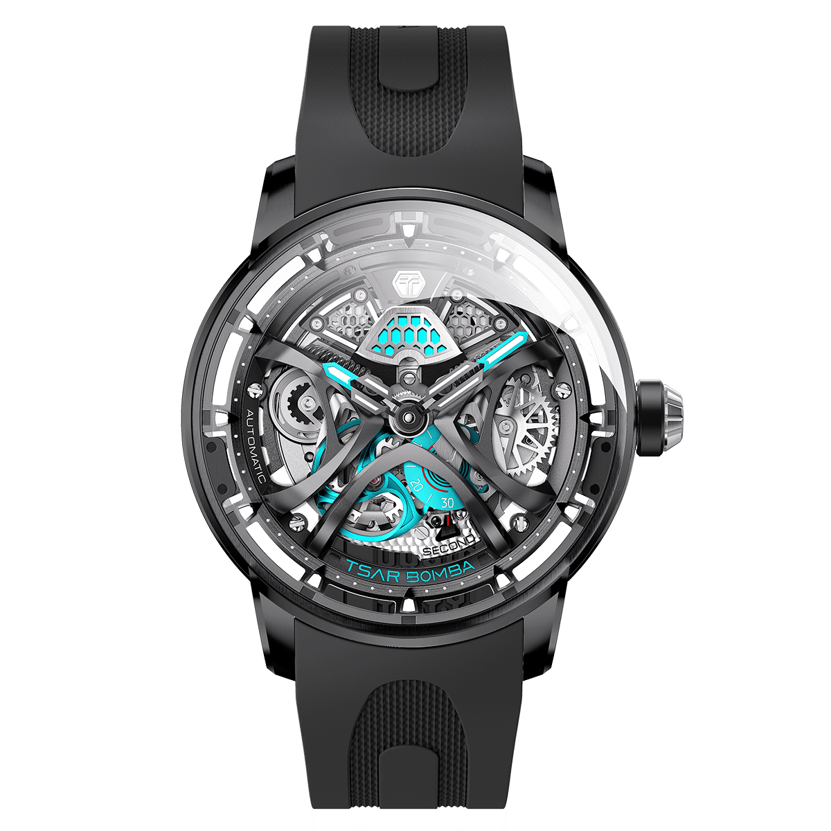 Official TSAR BOMBA Skunk Works T1 Skeleton Automatic Watch