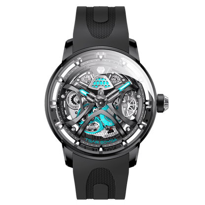 Official TSAR BOMBA Skunk Works T1 Skeleton Automatic Watch