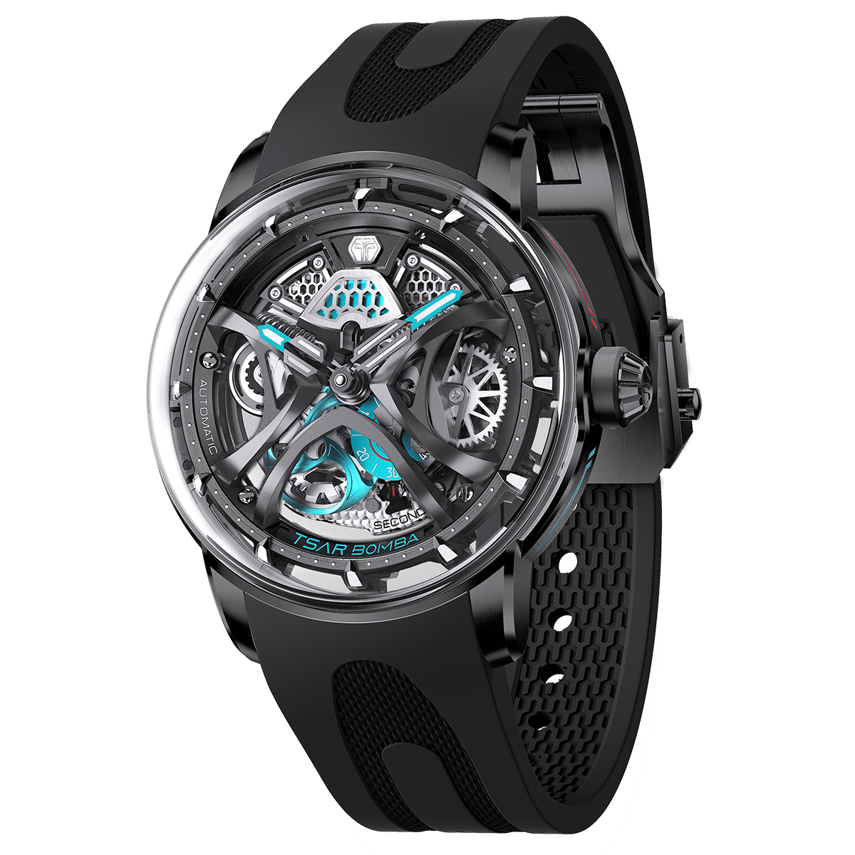 Official TSAR BOMBA Skunk Works T1 Skeleton Automatic Watch