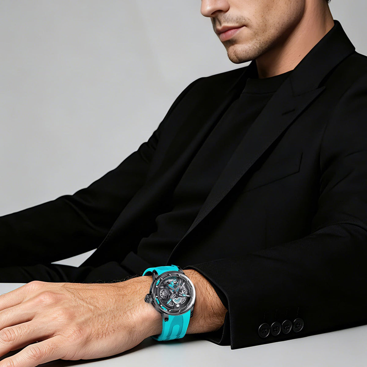Official TSAR BOMBA Skunk Works T1 Skeleton Automatic Watch