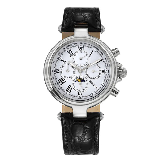 BERNY AM7042M Automatic Full Calendar Dress Watch – Roman Numerals - Top G Watches