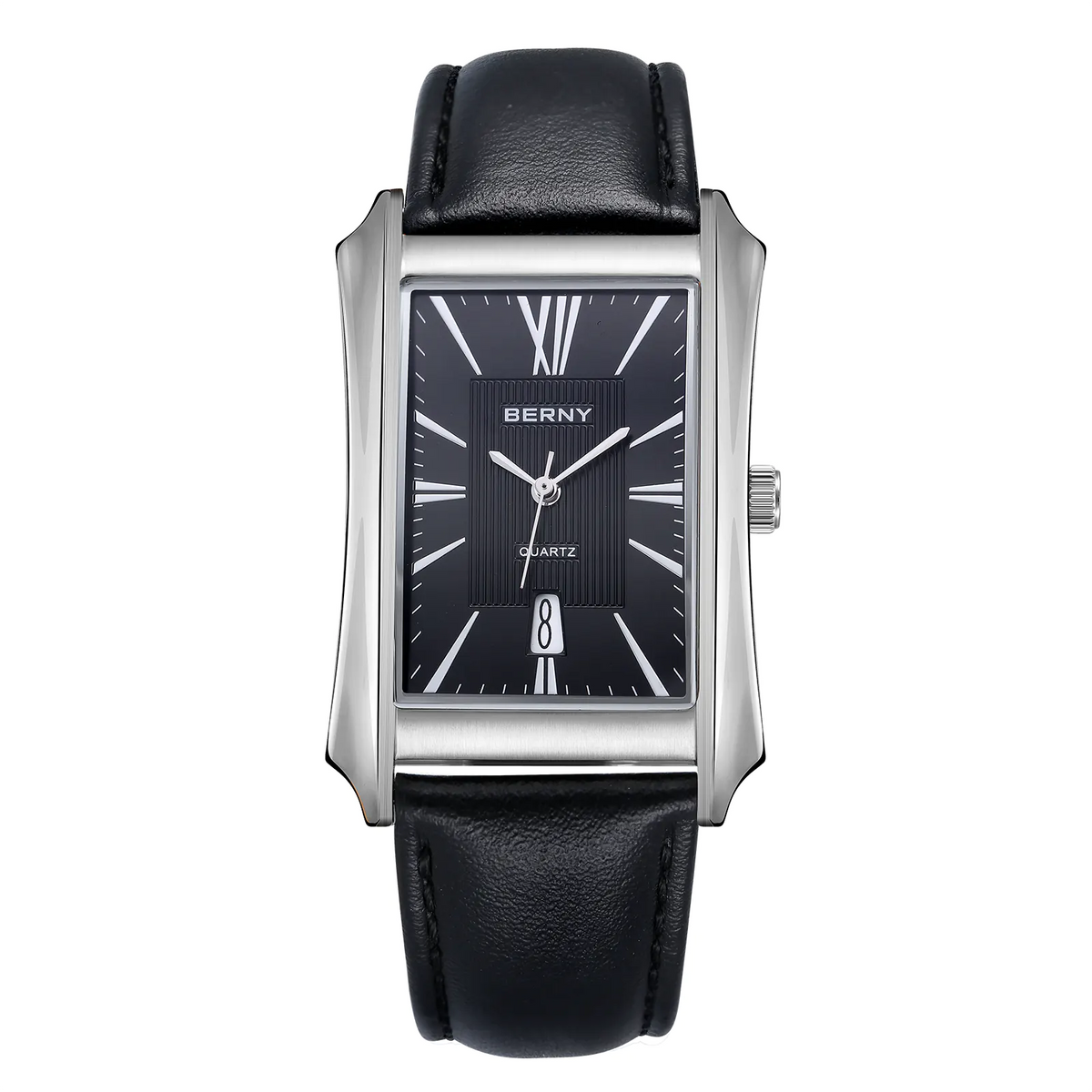 BERNY 2726M Men's Rectangular Quartz Dress Watch - Top G Watches