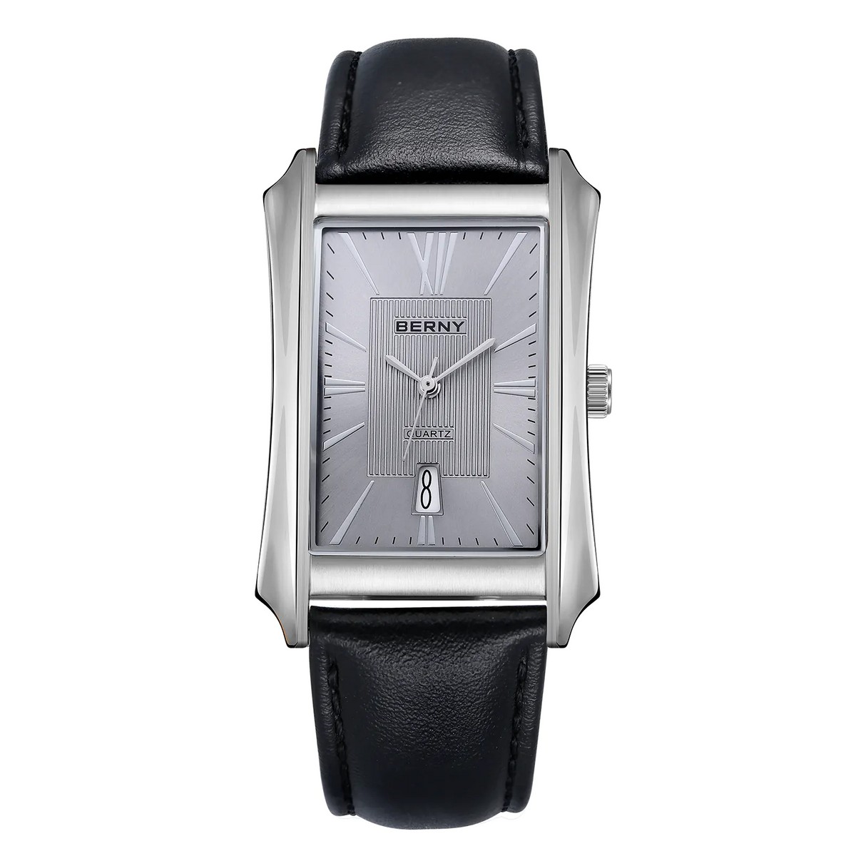 BERNY 2726M Men's Rectangular Quartz Dress Watch - Top G Watches