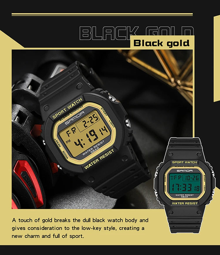 SKMEI Kids Digital Sports Watch – 50m Waterproof Shockproof – 2107