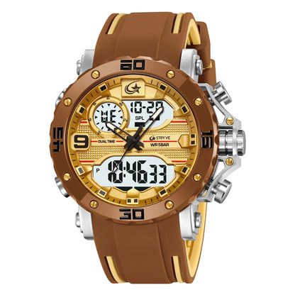 STRYVE S8032 Sports Watch – Bold Dual Display Analog Digital Watch - Top G Watches