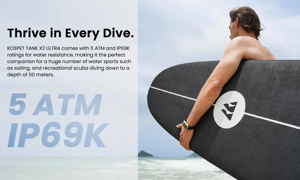 KOSPET TANK X2 Ultra – Rugged GPS Smart Band