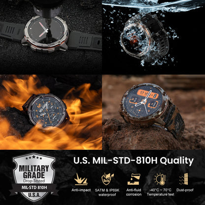 KOSPET TANK T3 Ultra 2 – Rugged Dual-Band GPS Smartwatch