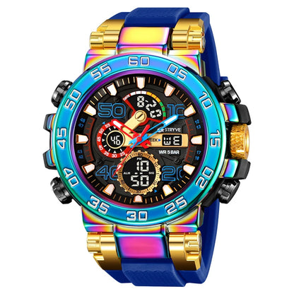 STRYVE S8030 Sports Watch – Large 55mm Dual Display Analog Digital Watch - Top G Watches