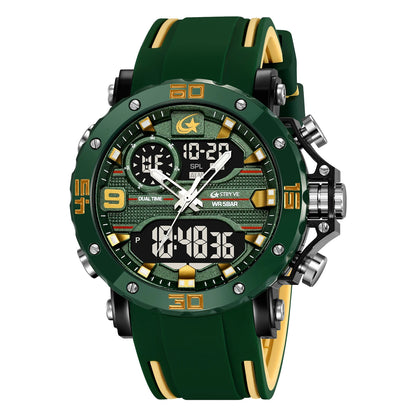 STRYVE S8032 Sports Watch – Bold Dual Display Analog Digital Watch - Top G Watches