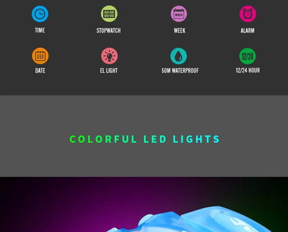 SKMEI 1451 Digital Sports Watch – 50m Waterproof Kids & Youth Watch